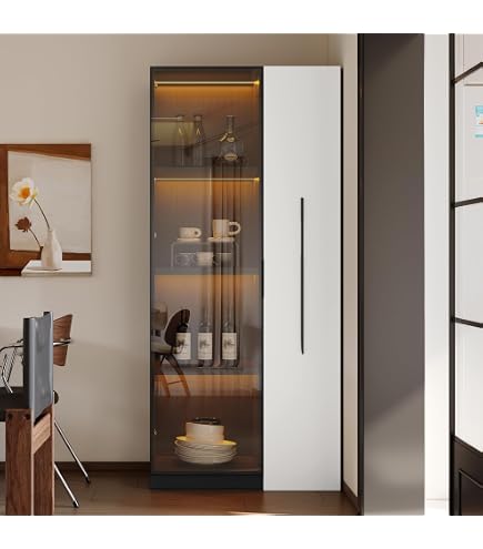 Casa Padrino vetrina ad angolo barocco di lusso marrone / oro - Vetrina gabinetto ad angolo in legno