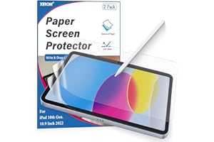 XIRON 2 Piezas Protector Pantalla para iPad 10.ª generación 2022 & A16 11.ª generación 2025 (10,9"/11"), Película PET Mate Antirreflejos, Escritura y Dibujo Como en Papel, Fácil de Instalar, Antirreflejo