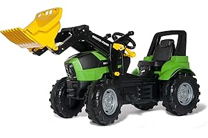 ROLLY TOYS Schneider Novus 710034 - Tractor a pedales (146 cm, con pala), color verde , color/modelo surtido