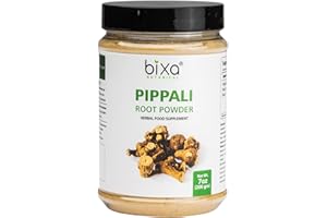 bixa Botanical Piper longum Root Powder (Pippali Root/Pippali Mool) |Ayurvedic Herbal Supplement -200g (7 Oz)