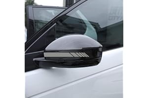 Autodomy Pack 6 Unita Specchietti Retrovisori Adesivi | Adesivi Strisce per Auto Resistente Pioggia e UV | Sportivo Adesivo per Auto Esterni Facile Aplicazione (Argent)