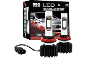 SEALIGHT H11 Bombillas LED Para Faros Delanteros, 80W 14000LM Super Brillante, 6500K Blanco Frío, 5 Años de Vida, IP67, Paquete de 2