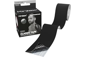 ‎KINTEX Kintex Kinesiologie-Tape Classic - selbstklebend, elastisch, wasserfest und antiallergisch - Sport- und Kinesiotape zum Einsatz bei Sportverletzungen - 5 cm x 5 m