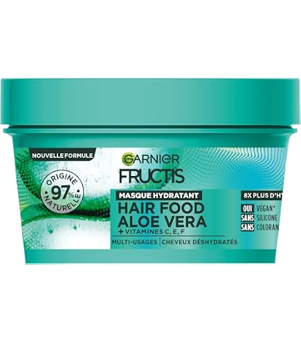 Garnier Fructis Aloe Vera Hair Food 3-in-1 feuchtigkeitsspendende Maske fr  normales bis trockenes Haar, 390 ml : Amazon.de: Kosmetik