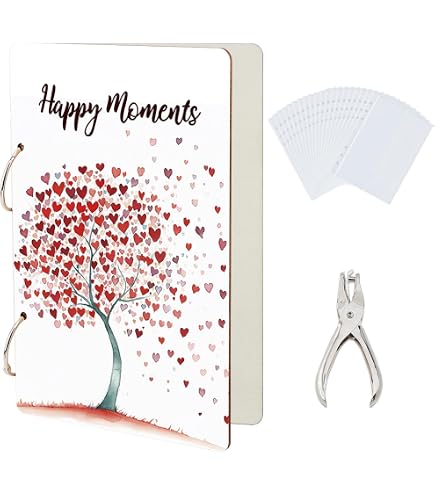 SUPERDANT 'Wonderful Memories' Grußkartenhalter – Holz, 2-Ring-System, 24x16 Cm, Für Fotos & Karten
