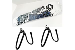 Pmsanzay 2 Pack Universal Ski and Snowboard Wall Storage Rack, Horizontal Wall Rack Hanger, Ski Holders Snowboard Gear Organizer Snowboard Display Stand for Room, Garage