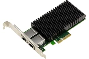 Kalea-Informatique - Tarjeta controladora de Red PCIe x4 con 2 Puertos RJ45 de 10 Gigabit Ethernet con chipset Intel X550 10G