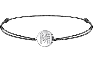 J.Endéar Donna Ragazza Cavigliera Lettera Iniziale Argento 925 Corda Estate Spiaggia Caviglia Gioielli Regalo 34cm Regolabile Fatto A Mano