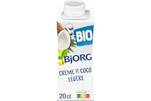 Bjorg Crème de Coco Légère Bio – Allégée en matières grasses – Sans gluten - 200 ml