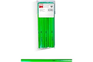 Tox Matita da Falegname Neo, Ovale-Quadrata, Verde Neon, Durezza Media, per Linee Larghe 1-2 Mm, non Temperata, Lunghezza 250 Mm, 09790104