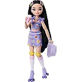 Barbie Dream Friends doll and accessories, knuckleable, black hair, Skater Renee doll, video and food themed