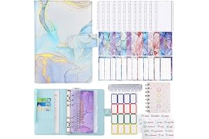 ‎EPFHR Budget Planner A6,Spar Challenge Für Budgetplaner,Geld Organizer Beginner Binder,Geld Sparen Mappe Binder,Cash Sparbuch