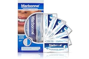 MARBONNE Teeth Whitening Strips PRO | Teeth Whitening with Rapid White Results | 28 Premium Teeth Whitener Strips | Teeth Whitening Kit with Zero Sensitivity