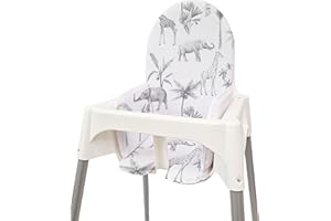 CEBA Childrens Universal Highchair Padded Insert - Compatible with IKEA Antilop Model - Safari Animals