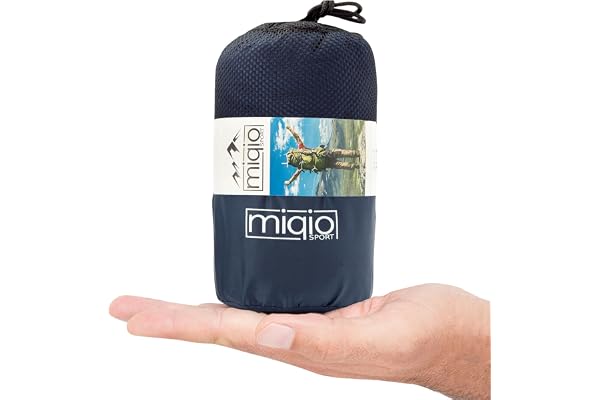 Miqio® Sac de Couchage 2 en 1 avec Fermeture éclair (Gauche ou Droite): Sac de Couchage Ultra-léger et Confortable pour Voyage et Couverture de Voyage XL en 1 – Sac de Couchage intérieur pour l'été