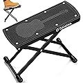 CAHAYA Repose-pied pour Guitare Réglable à 6 Niveaux: Repose-pied avec Coussin en Caoutchouc Antidérapant - Tabouret de Guitare Portable et Pliable pour Guitaristes, Capacité de Charge Maximale 70 kg