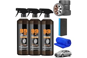 NIBLIDO BronzeBomber Brake Wheel Cleaner, 120ML BB BreakBomber Non-Acid Wheel Cleaner, Perfect for Cleaning Wheels and Tires, Rim Cleaner & Brake Dust Remover (3PC)