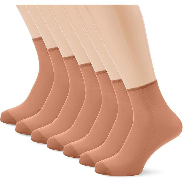 Chaussettes Transparentes Femme 15 Deniers - Lot De 4 Paires - Genou