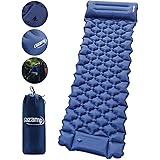 azamp Isomatte Camping,Tragbare Matratzen,Ultraleichte Selbstaufblasende Isomatte mit Kissen, Wasserdicht und Feuchtigkeitsbe