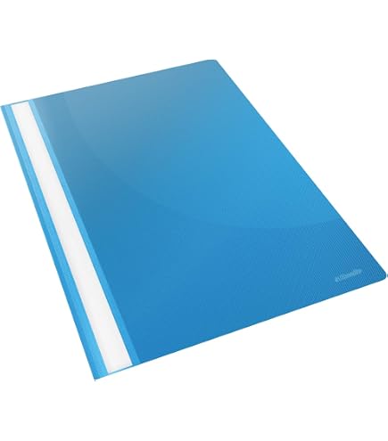 Étue Esselte VIVIDA A4 Bleu - Pour 30 Feuilles - Clip Métal - Plastique Souple