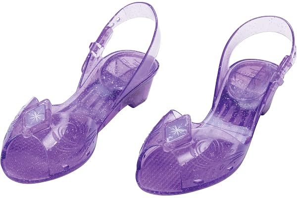 Disney La Reine des Neiges 2 - Chaussures Enfant Elsa Accessoire de Costume Princesse - Taille M (11-12 Ans) - Sous Licence Officielle - Chaussures Déguisement Fille pour Halloween et Carnaval