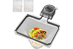 BNGXR Sink Drain Strainer, Filtre D'évier de Cuisine avec 100 Mailles Filtrantes, Strainer Sink, Passoire Evier Cuisine à Ventouse, Pliable pour légumes, Fruits, Résidus de Cuisine (Gris)