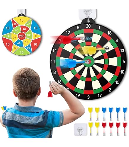 16 PCS Magnetic Darts Set Magnetic Replacement Darts Portable Darts Replacement Dart Replaceable Indoor Game Accessories Target Game Toys For Families Bars Game Halls (Blue Green Red Yellow) - Online Marketplace
