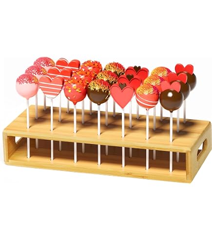 Lolli Ständer WDZGX Cake Pop Ständer Lollipop Ständer Holz Cake Pop Halter Ständer 3 Styropor Torte