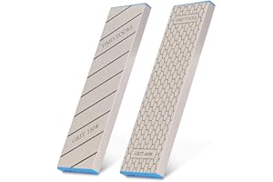 QZATACAEN Piedra afiladora de diamante de doble cara, piedra de afilar de diamante Delux, piedra de afilar de cincel, 10 pulgadas | (150/400 #) | Calidad duradera y diseño exquisito - 1 pieza