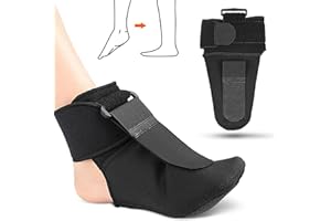 aichilra 2Pcs Foot Drop Brace, Upgraded Arch Support Compression Bands, Foot Droop Orthosis with Adjustable Straps for Feet Flat,Fallen/High Arches