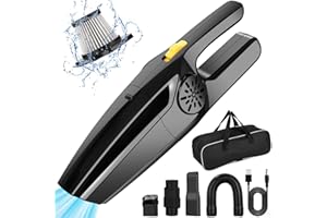 FAOKZE FEOKZE Aspirateur à main sans fil 8000 Pa Aspirateur à main humide et sec avec filtre HEPA lavable, mini aspirateur portable pour la maison, les animaux domestiques, la voiture