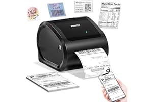 Phomemo D520BT Thermo-Etikettendrucker, Bluetooth, 4 x 6, D520BT, Drucker, Selbstklebende Etiketten, DHL, kompatibel mit Ebay, Etsy, DHL, FedEx, für iOS, Android, Mac, Windows und Chromebook
