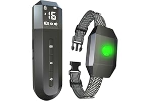 BEOANKIT Collar Adiestramiento Perros,Collar Recargable con Rango de Control Manual 2000M,4 Modos de Adiestramiento Efectivos Luz LED/Sonido/Vibración/Fuerte Vibración,Resistente al Agua IP67