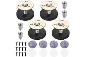 BUT OSWETF Piedini per Mobili Regolabili in Altezza , 4x Piedini Regolabili per Mobili, Gambe Piedi Regolabili per Mobili Tavolo Sedia Divano Letto Piedini di Livellamento con Tappetino Antiscivolo, (46-64mm)