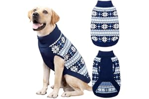 KOOLTAIL Turtleneck Dog Jumper, Soft Sweater Coat, Warm & Comfortable Dog Knit Winter Clothes Outfit