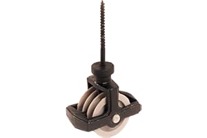 CHARLES WATSON 44mm Black Double Screw Cast Pulley with Nylon Wheel