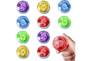 DAJASD JoJo, 10 luci a LED con effetto luminoso, Yo-yo con cuscinetti a sfera, cuscinetti a sfera reattivi, JoJo, per principianti, feste di compleanno, colori casuali