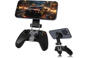 GENERIC Clip de Support de Téléphone pour Contrôleur Magnétique Compatible avec la Manette Xbox Series X/S, Support Mag-Safe Réglable, Jeu à Distance en Streaming Accessoires pour Téléphones – Noir