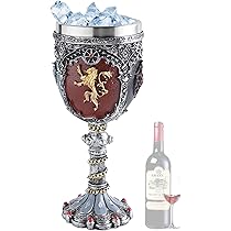 ANTIQUANA Verre à Vin Royal En Laiton Massif Fait à La Main - Décoration Médiévale - Calice Gothique - Élégant Verre à Vin Médiéval Pour Mariage Game