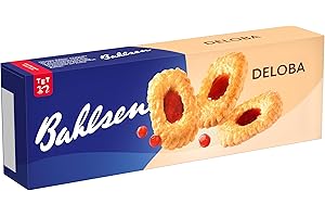 ‎BAHLSEN Bahlsen Deloba - 1er Pack - Blättergebäck mit Johannisbeer-Kirsch Füllung (1 x 100g)