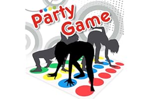 Foesihep Twisting Spiel für Kinder Familien, Bodenspiel Mit Spinner Spielmatte, Indoor Outdoor Spiele für Kinder Erwachsene, Spiele ab 6 Jahre für 2+ Spieler, Kindergeburtstag Spiele Balance Spiel