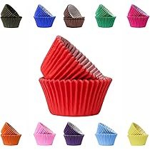 Pirottini Cupcake Chef Craft - 50 Pezzi Rosso Brillante Per Dolci Festosi 350894
