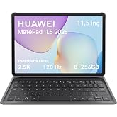 جهاز HUAWEI MatePad 11.5 2025 اللوحي بدقة 2.5K وتردد 120 هرتز، شاشة ورقية غير لامعة صديقة للعين، سعة 8+256 جيجابايت، بطارية 10100 مللي أمبير، شحن فائق 40 وات، واي فاي 6، بلوتوث
