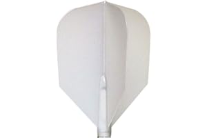COSMO DARTS Plumas fit Flight 6 unid. Shape Blanco Natural