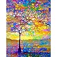 ZEELANNA Diamond Painting Set 5D - DIY Diamantbild Baum 30x40cm Für Wanddekoration