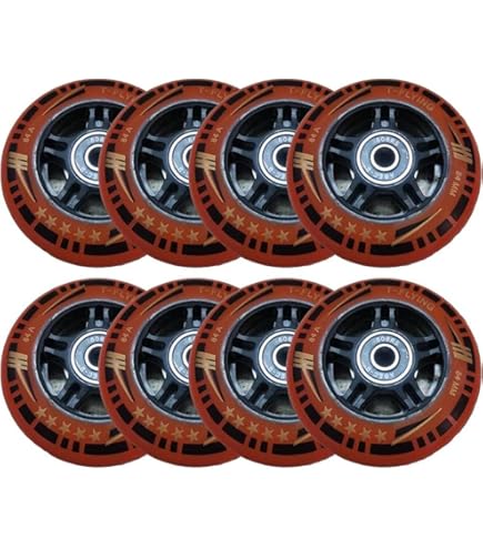 Nils Extreme PU 72x24 82A (4szt.) Ru00d3u017bOWE + ABEC-7 (8szt.) ZESTAW NILS EXTREME Ni