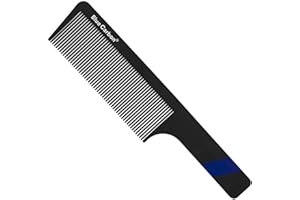 Blue Carbon® Clipper Comb grzebień do strzyżenia włosów, grzebień do włosów dla mężczyzn, grzebień fryzjerski, profesjonalny grzebień fryzjerski, odporny na pęknięcia grzebień z włókna węglowego