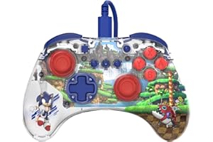 PDP REALMz Wired LED Light-up Pro Controller: Sonic Green Hill Zone For Nintendo Switch & Nintendo Switch - OLED Model