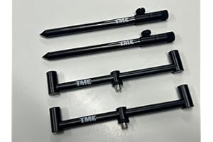 TMC 2 x 2 Rod Aluminium 20 cm buzz bars and 2 x 20-30 cm sticks, 16mm Diameter