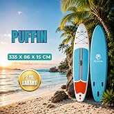 SavaBoards Puffin Paddle Board Şişme Stand Up Paddle Board (SUP) Seti &ndash; 335x86x15 cm &ndash; Başlangı&ccedil; ve Orta Seviye &ndash; Deniz, G&ouml;l 